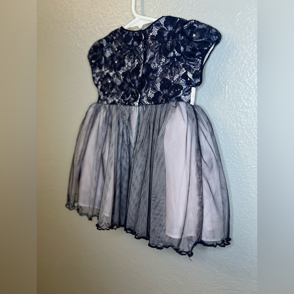 Bonnie Baby Navy & Pink Tulle Party Dress | Size 12M - Picture 8 of 8
